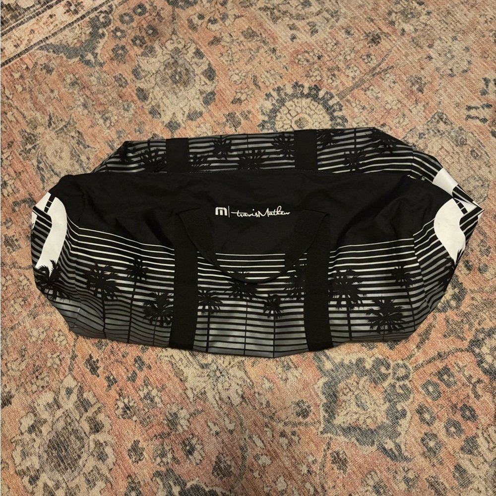Travis Mathew Large Black Duffel Bag